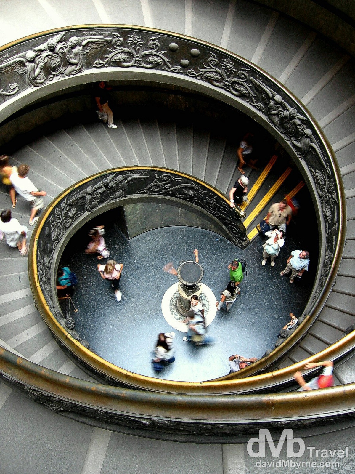 The spiral staircase in the Vatican Museums, Vatican City. September 3rd 2007. 