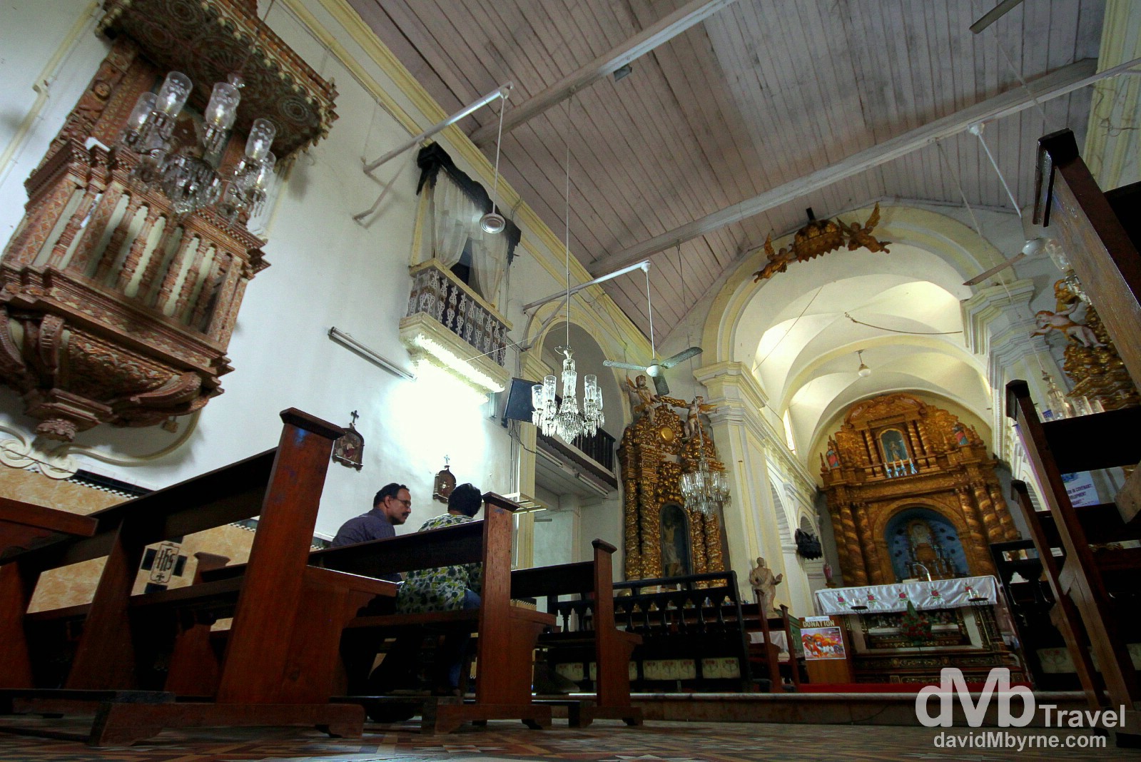 Inside the Church Of Our Lady Of The Immaculate Conception, Panaji, Goa, India. September 28th 2012. 