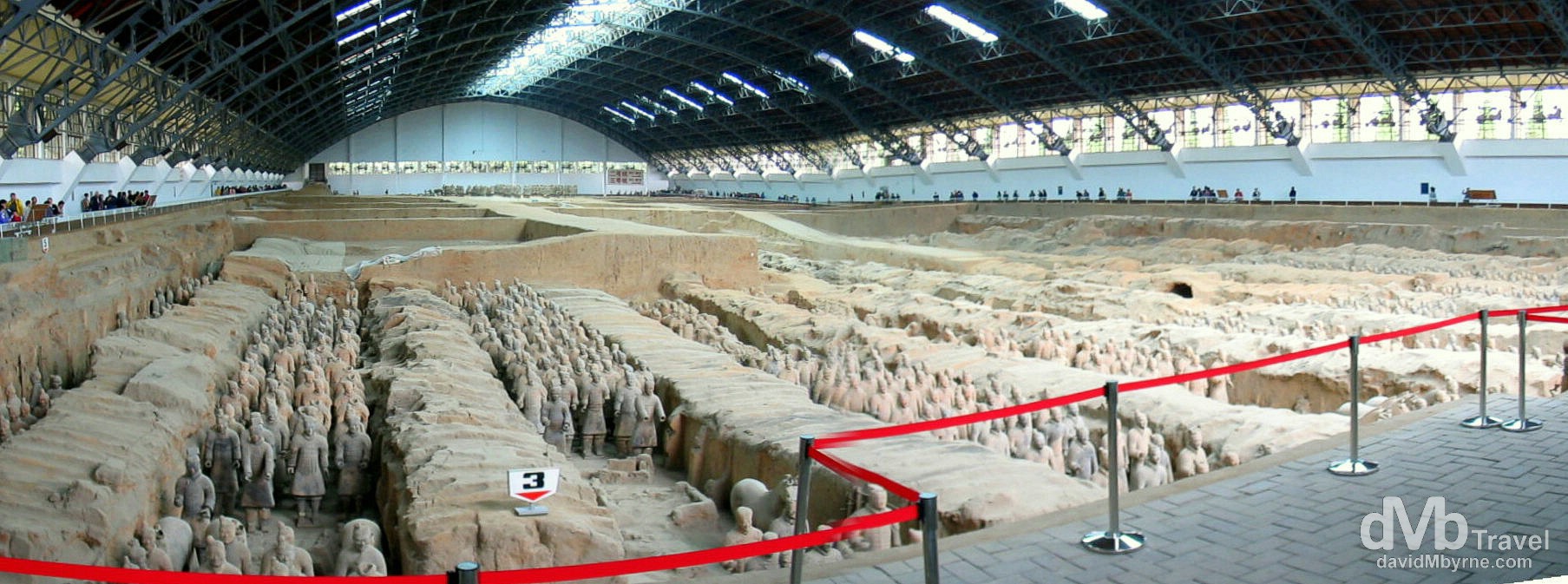 Vault 1 of the Terracotta Army on the outskirts of Xian, Shaanxi Province, China. September 30th, 2004
