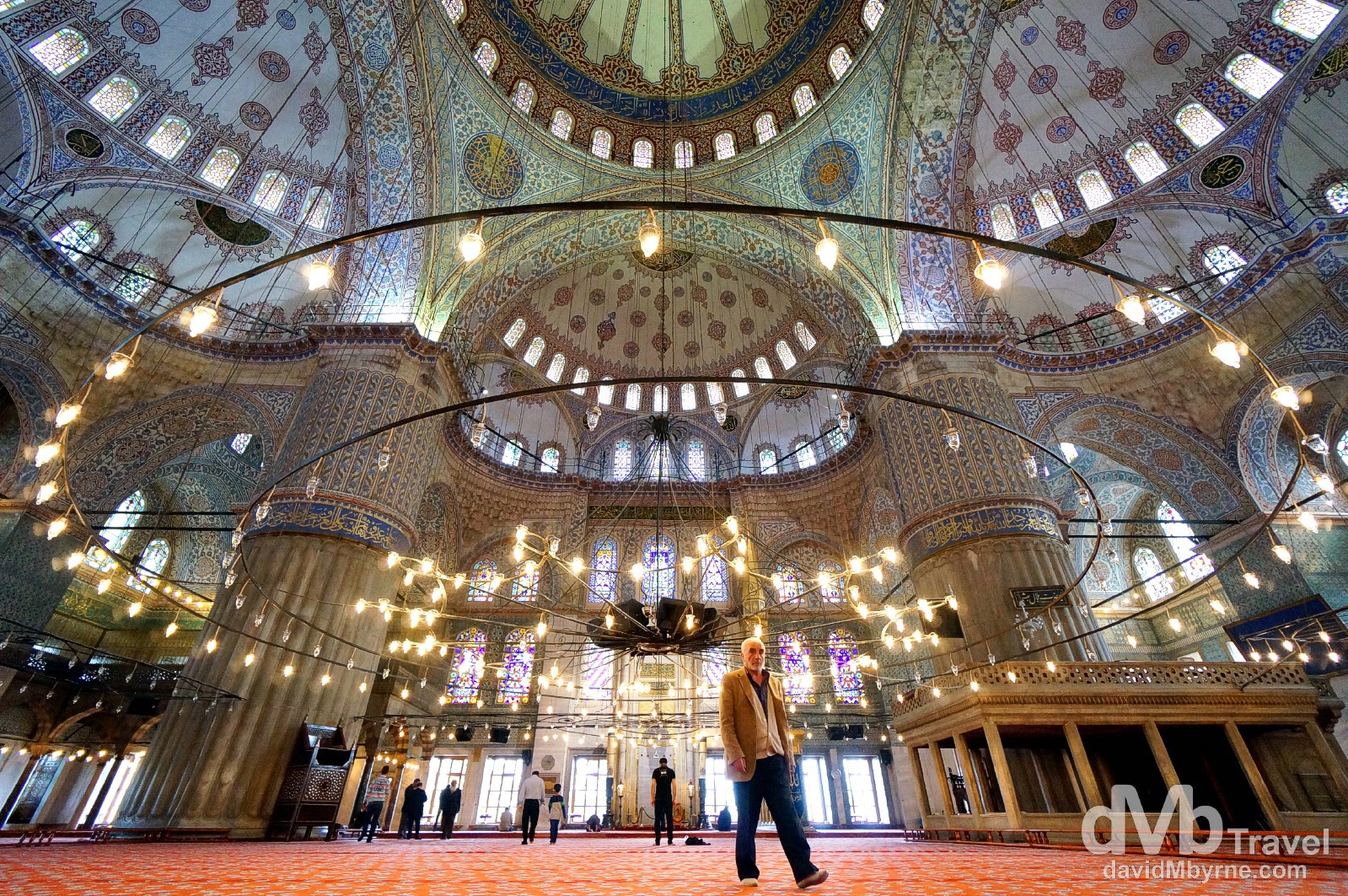 The Sultan Ahmed Mosque, aka The Blue Mosque, Istanbul, Turkey. April 10th, 2014.