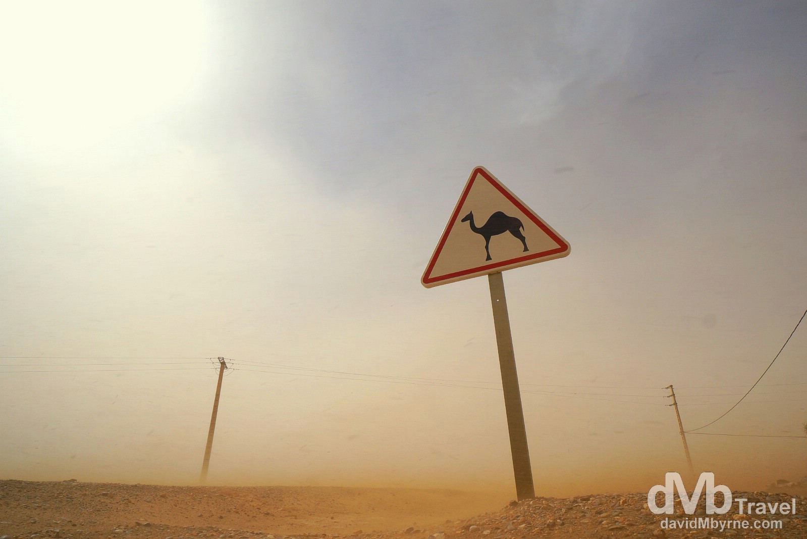 Sandstorm outside the village of Merzouga, Morocco. May 20th, 2014.