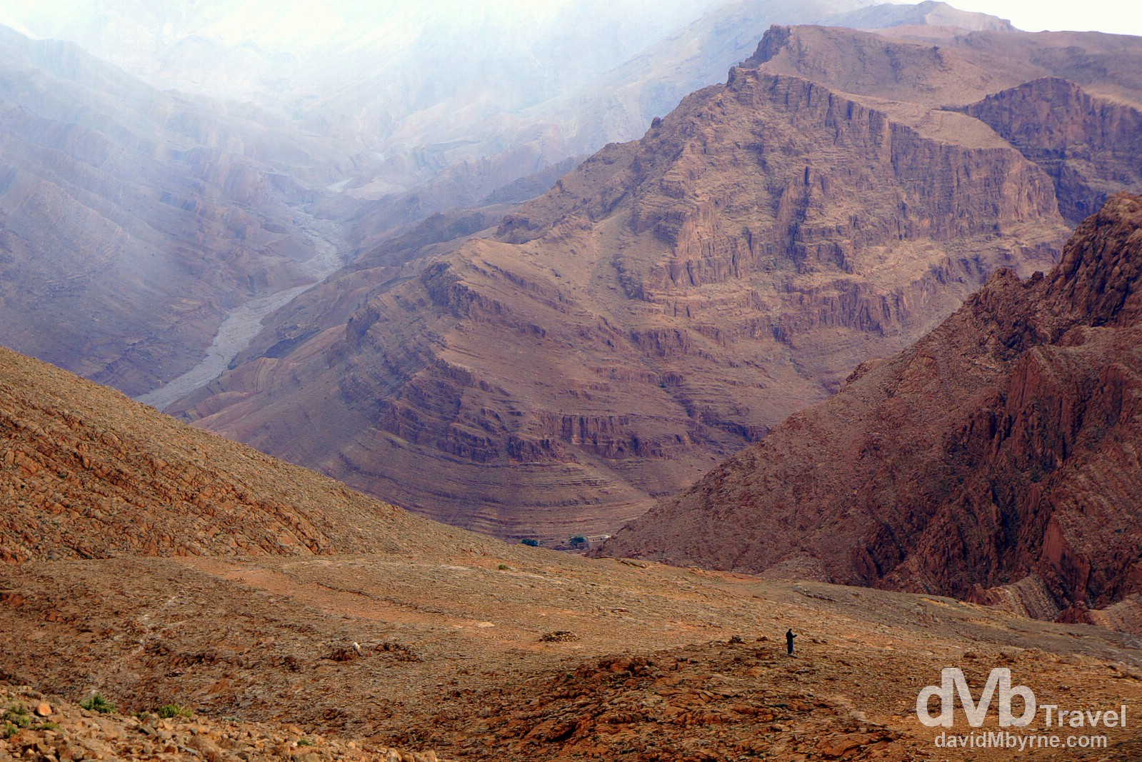 In the barren hills above Todra Gorge, Morocco. May 16th, 2014. 