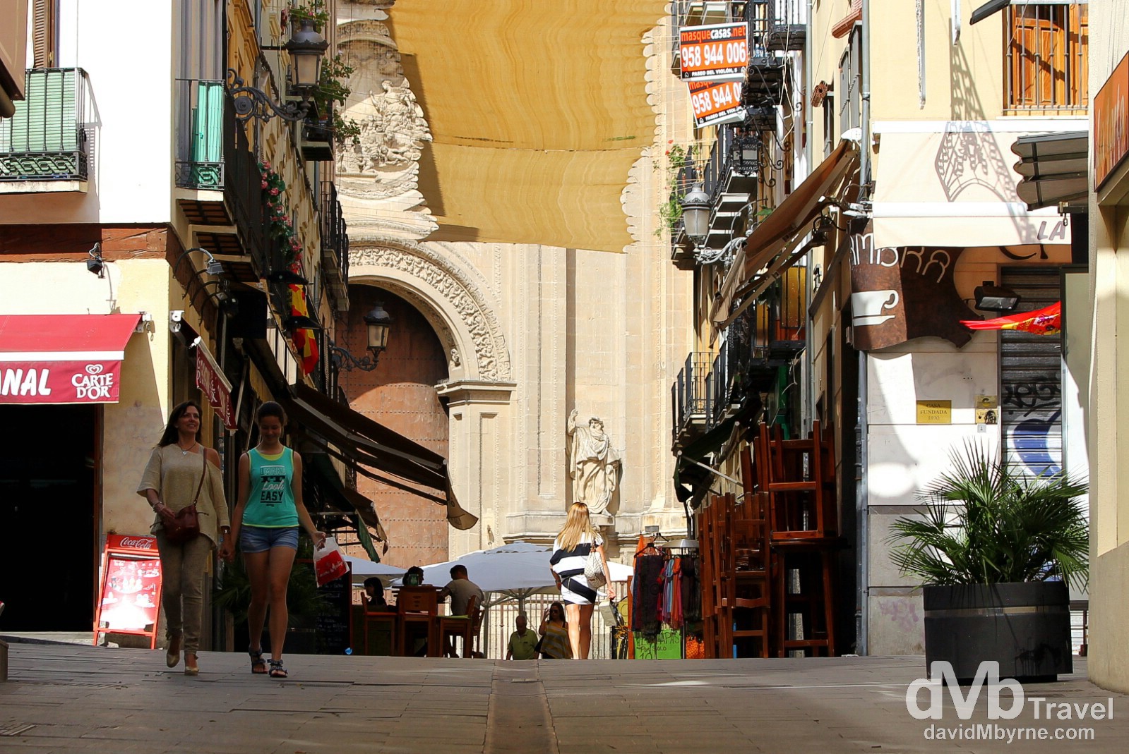 Calle Paz, Granada, Andalusia, Spain. June 11th, 2014.