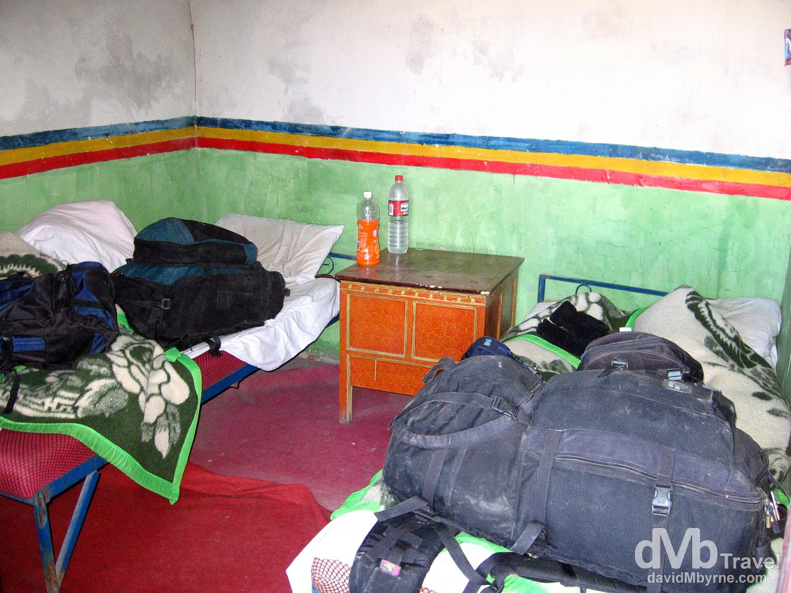 Amdo Hotel room, Tingri, Tibet. March 3rd, 2008. 