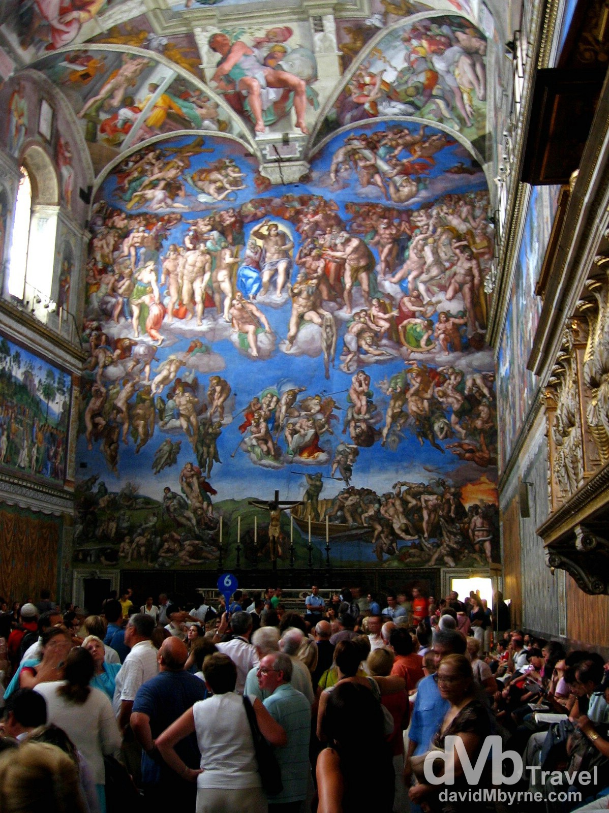 Inside the Sistine Chapel, Vatican City. September 3rd, 2007.