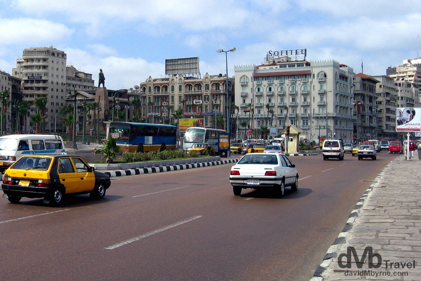 A section of the Corniche (26th of July), Alexandria, Egypt. April 16, 2008.