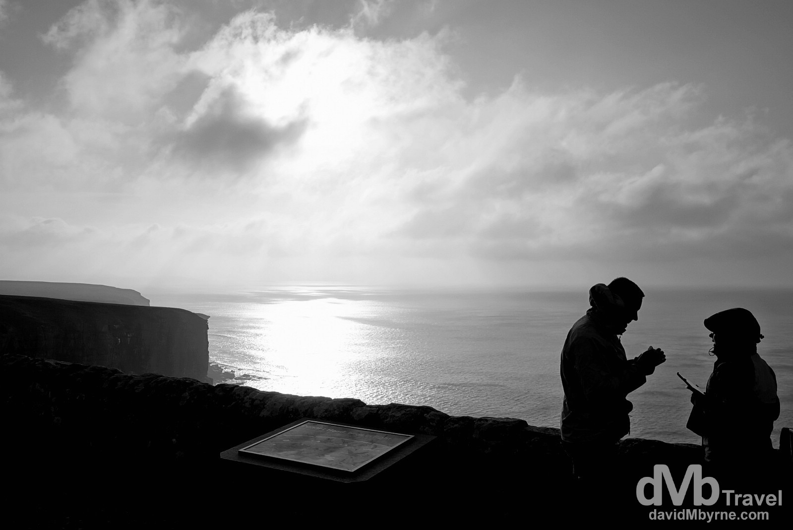 Silhouettes at Dunnet Head, the most northerly point on the British mainland. Dunnet Head, Scotland. September 14, 2014.