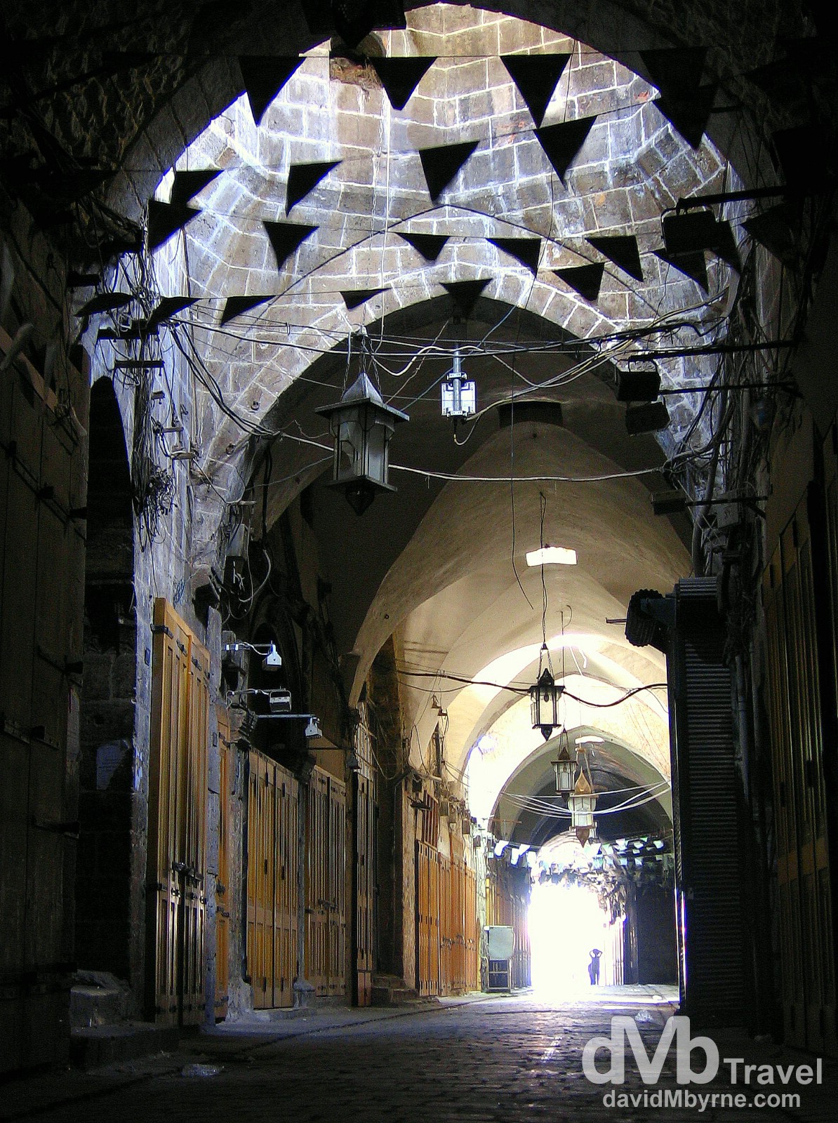 A section of the empty al-Madina souq in Aleppo, Syria. May 9, 2008.