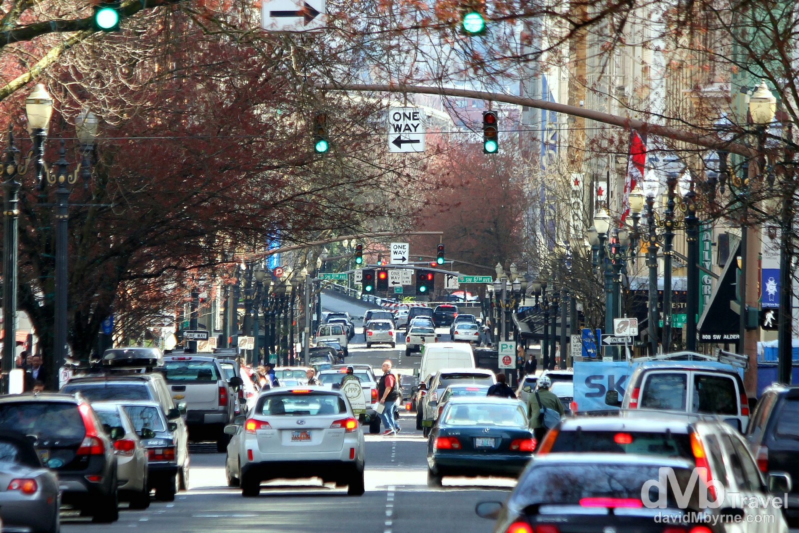 Downtown Portland, Oregon, USA. March 28, 2013. 