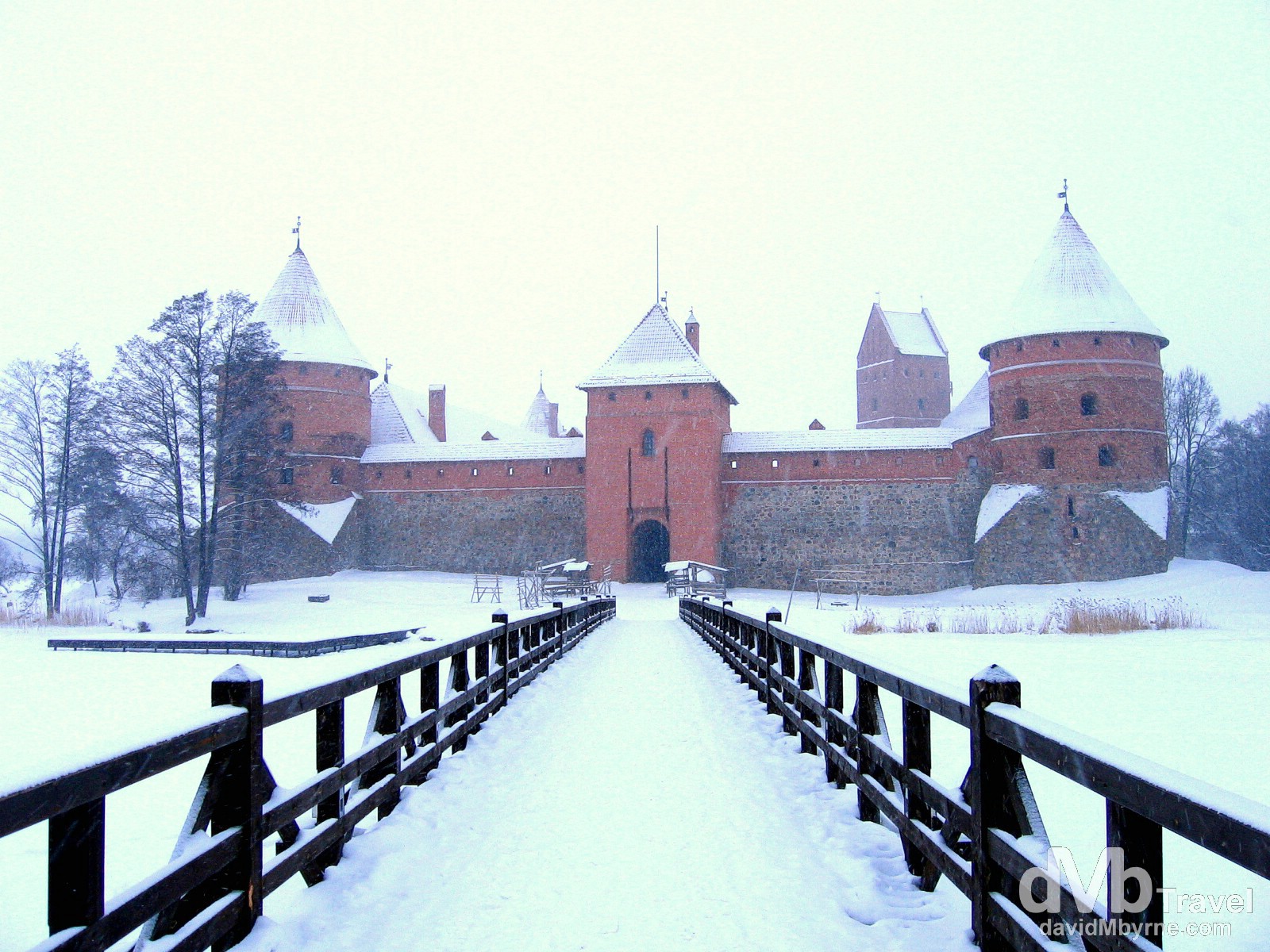 Trakai Castle, Trakai, Lithuania. March 4, 2006.