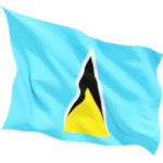 saint_lucia_fluttering_flag_256