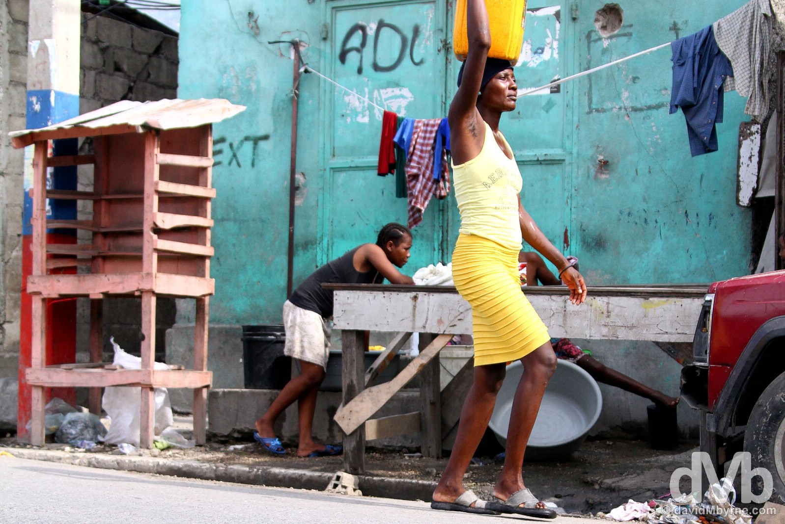 On the streets of Port-au-Prince, Haiti. May 17, 2015.