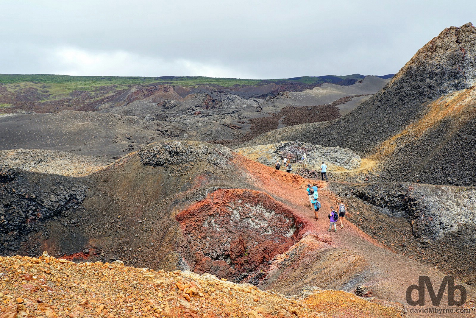 The volcanic landscape of Volcan Chico on Isla Isabela, Galapagos, Ecuador. July 20, 2015.