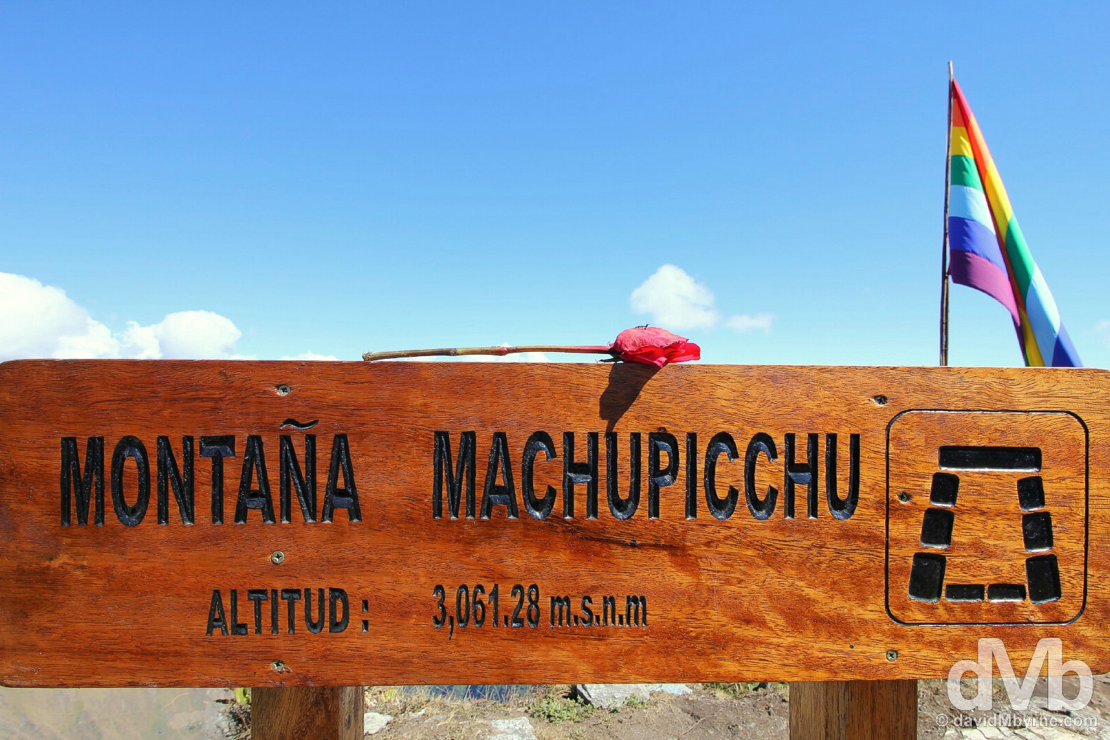 At the summit of Montana Machupicchu. Machu Picchu, Peru. August 15, 2015. 