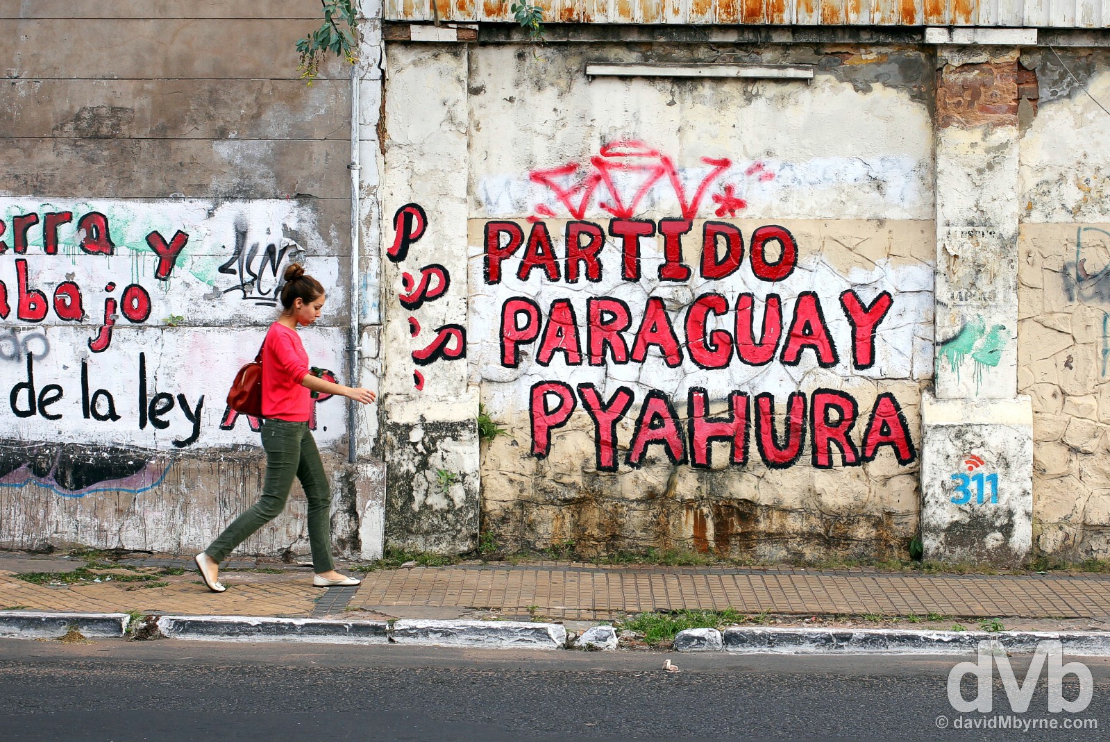 On the streets of the Paraguayan capital of Asuncion. September 9, 2015.  
