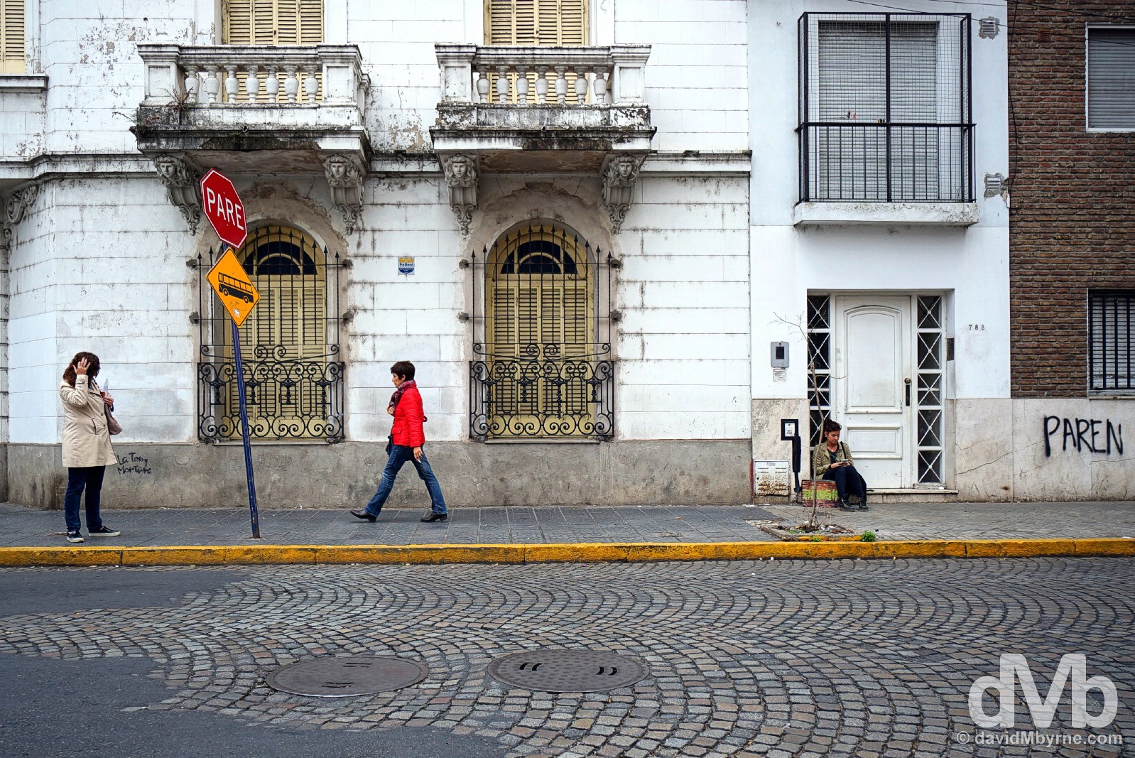 On the streets of Rosario, Argentina. September 22, 2015. 
