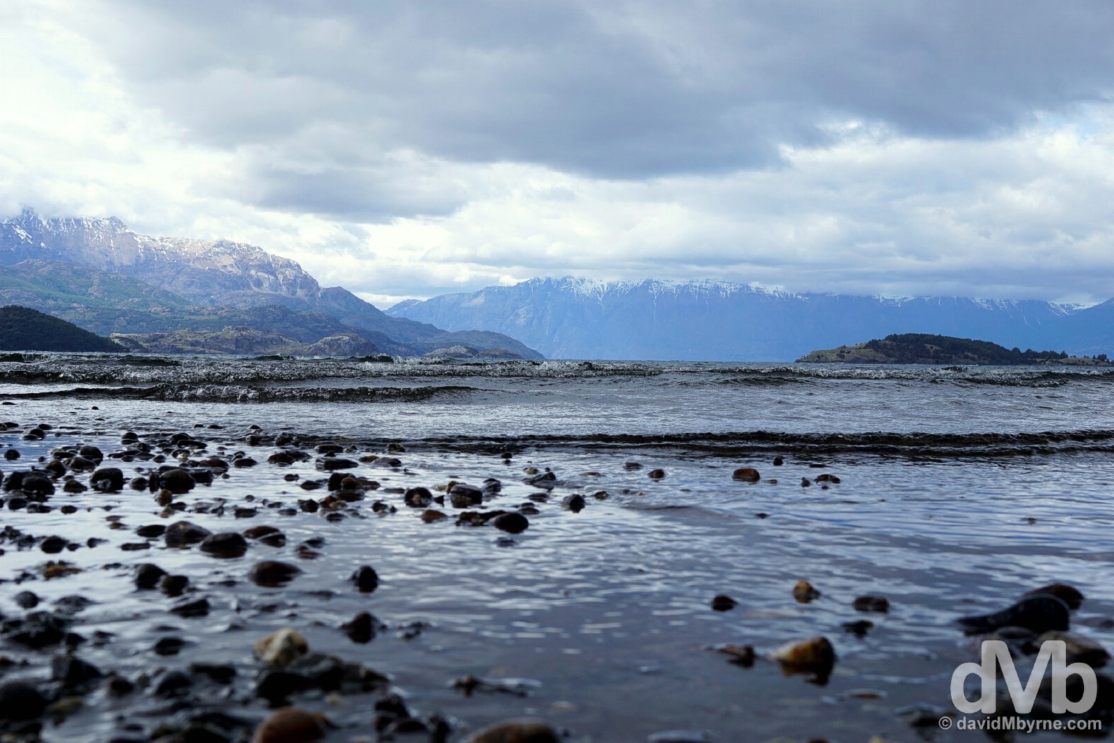 Lago General Carrera in Puerto Rio Tranquilo, Aysen, Chile. October 27, 2016.