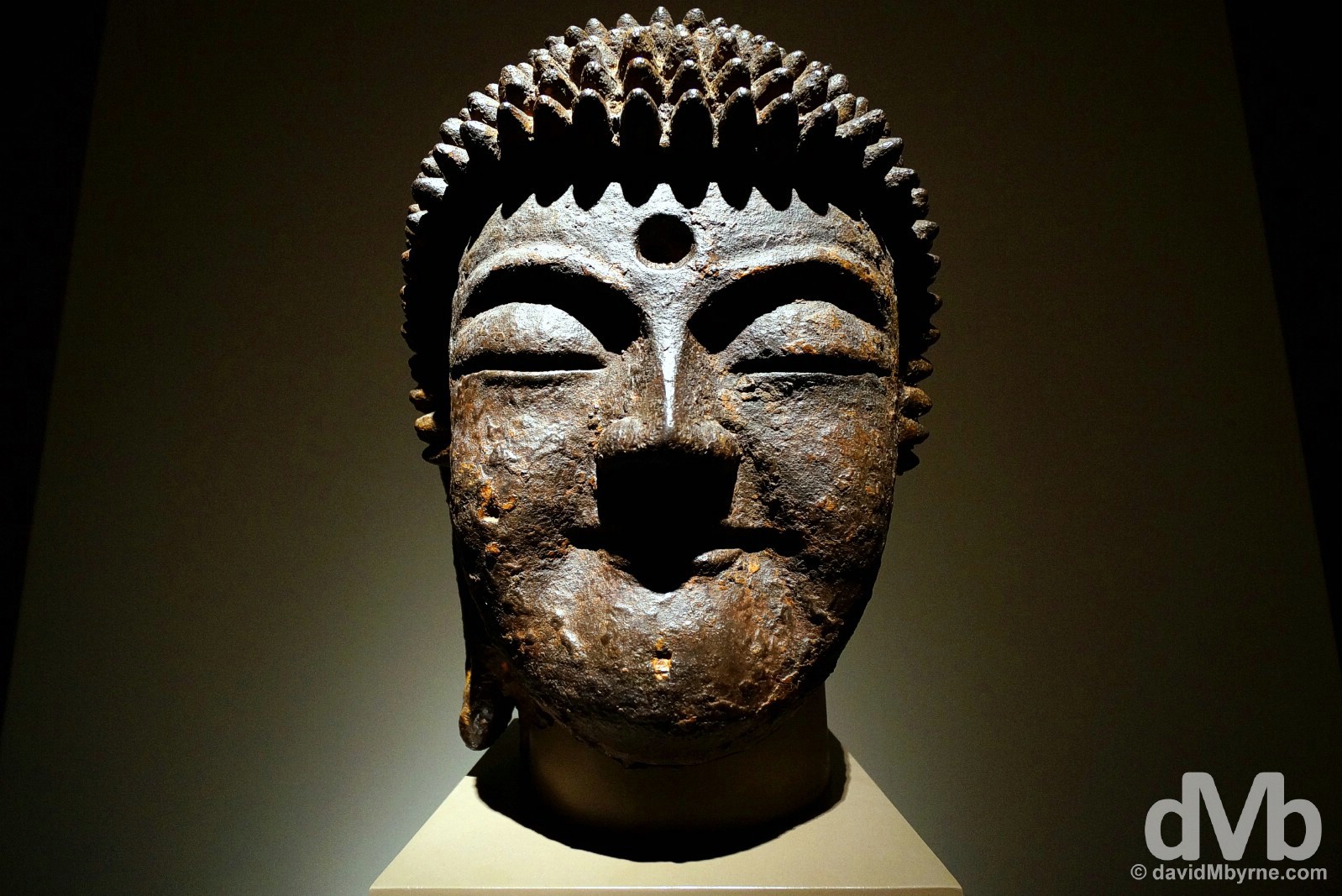 A Bodhisattva on display in the National Museum of Korea, Seoul, South Korea. January 25, 2015. 