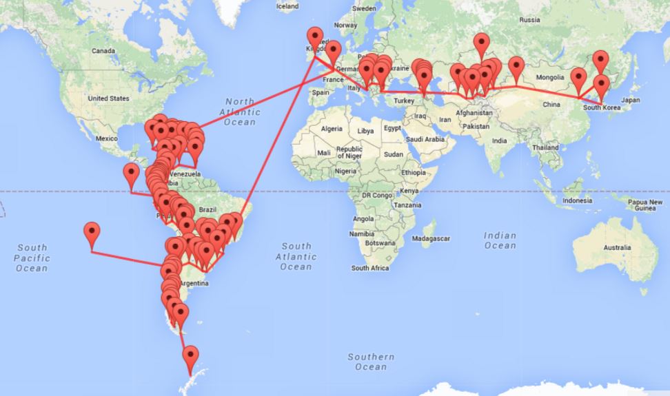 2015 Travel Map | Worldwide Destination Photography & Insights