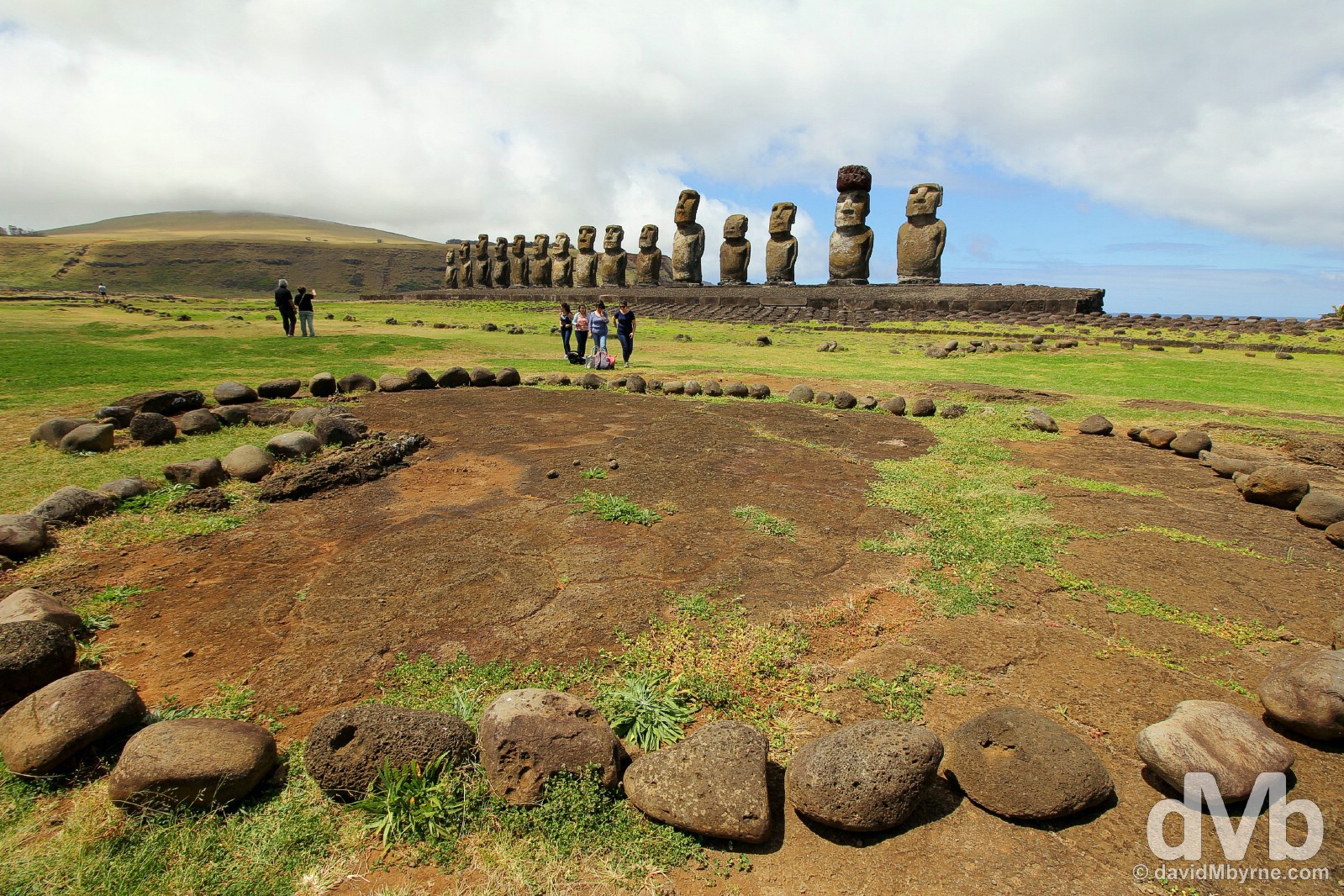 Ahu Tongariki, Easter Island, Chile. October 1, 2016.
