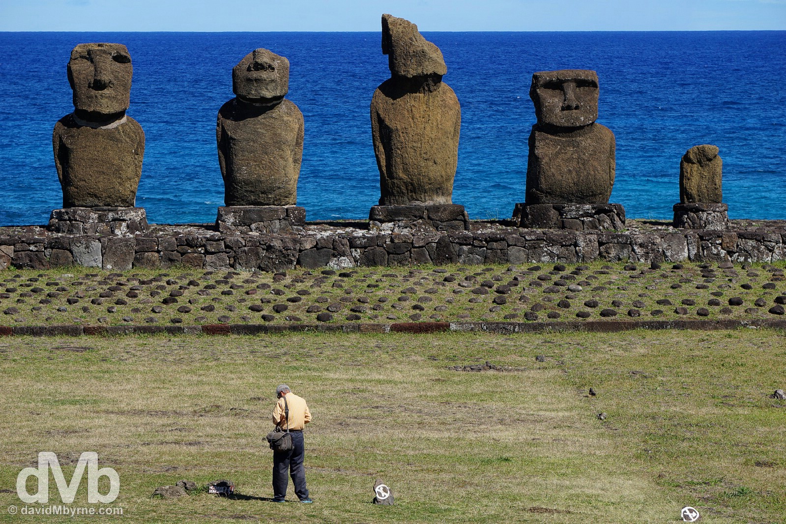 Tahai, Easter Island, Chile. September 30, 2015.