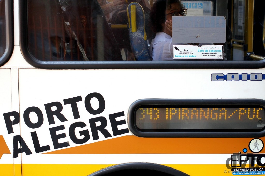 On the 343 bus in Porto Alegre, Brazil. December 8, 2015. 