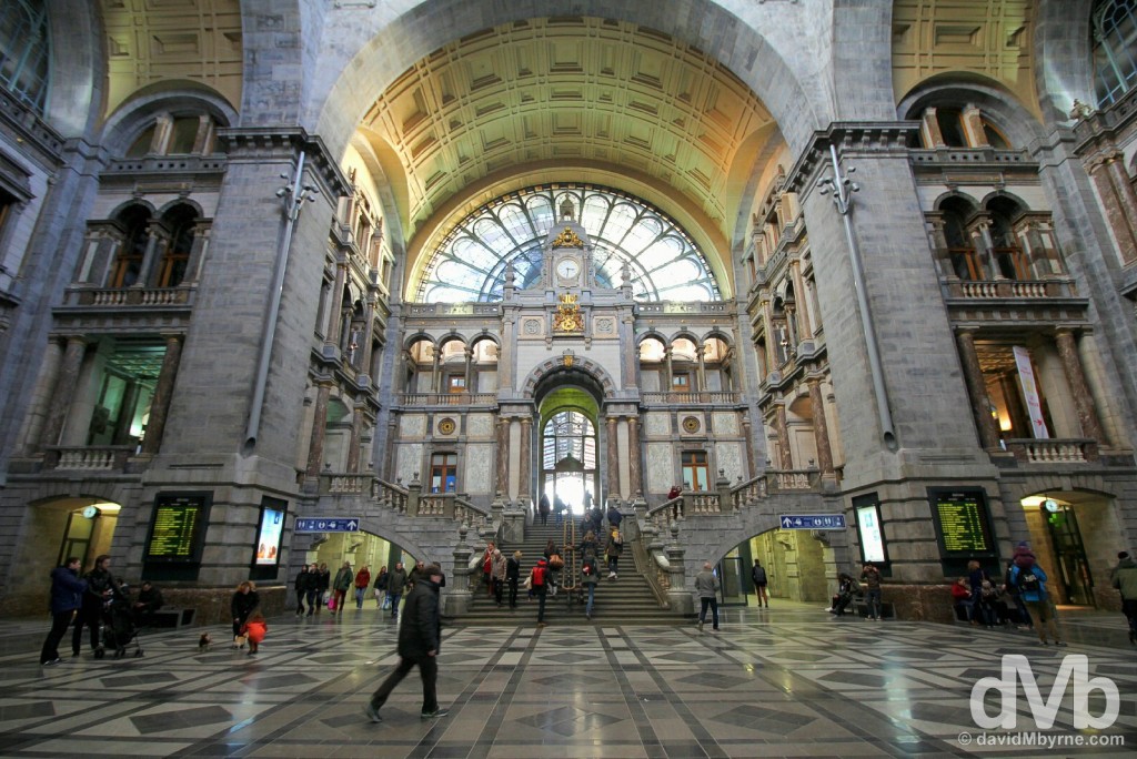 Central Station, Antwerp, Belgium. January 17, 2016.
