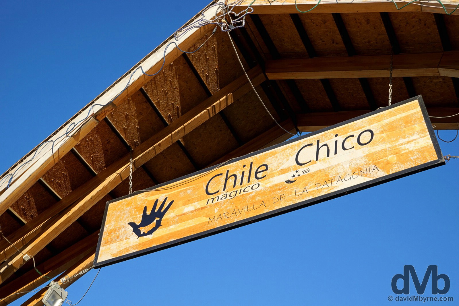 Magical (Magico) Chile Chico, the self proclaimed Wonder of Patagonia (Maravilla de la Patagonia). Aysen, Chile. October 29, 2015.