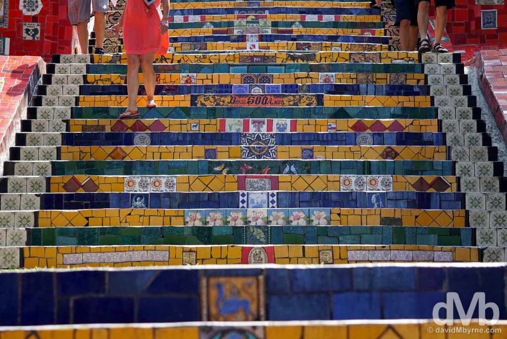 Escadaria Selarón, Rio de Janeiro Brazil. December 11, 2015.