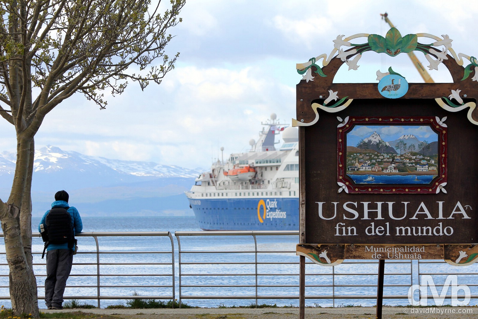 Ushuaia, Fin del Mundo (the End of the World), Tierra del Fuego, Argentina. November 15, 2015.