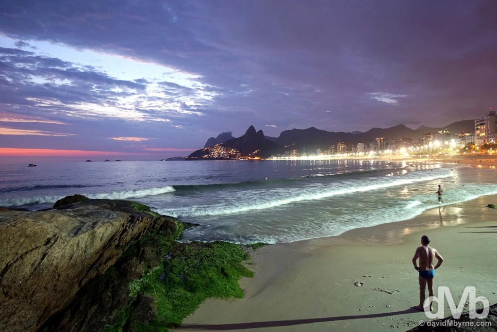 Ipanema Beach, Rio de Janeiro Brazil. December 11, 2015.