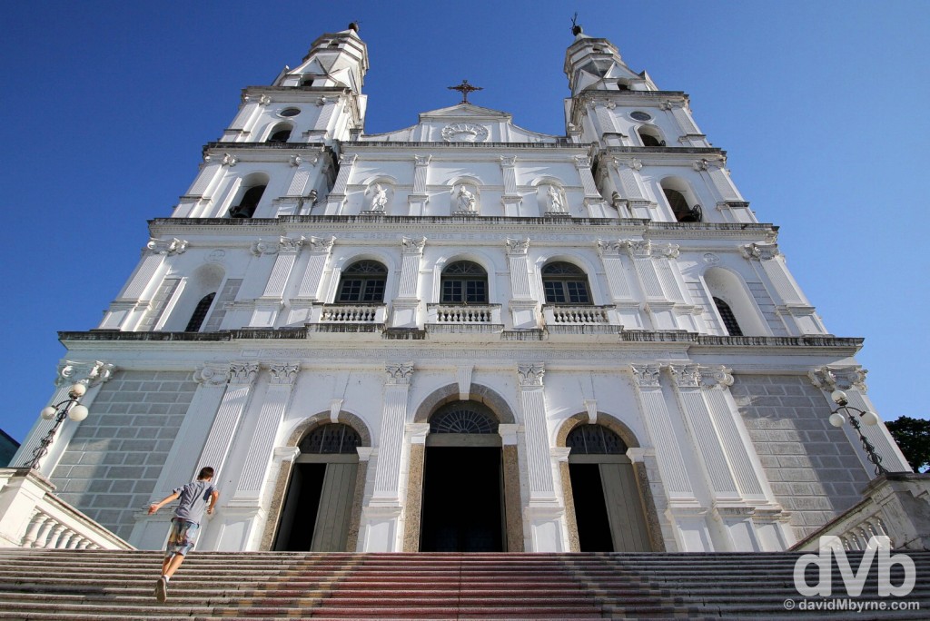 On the steps of the stunning Nossa Senhora das Dores in Porto Alegre, Brazil. December 8, 2015. 