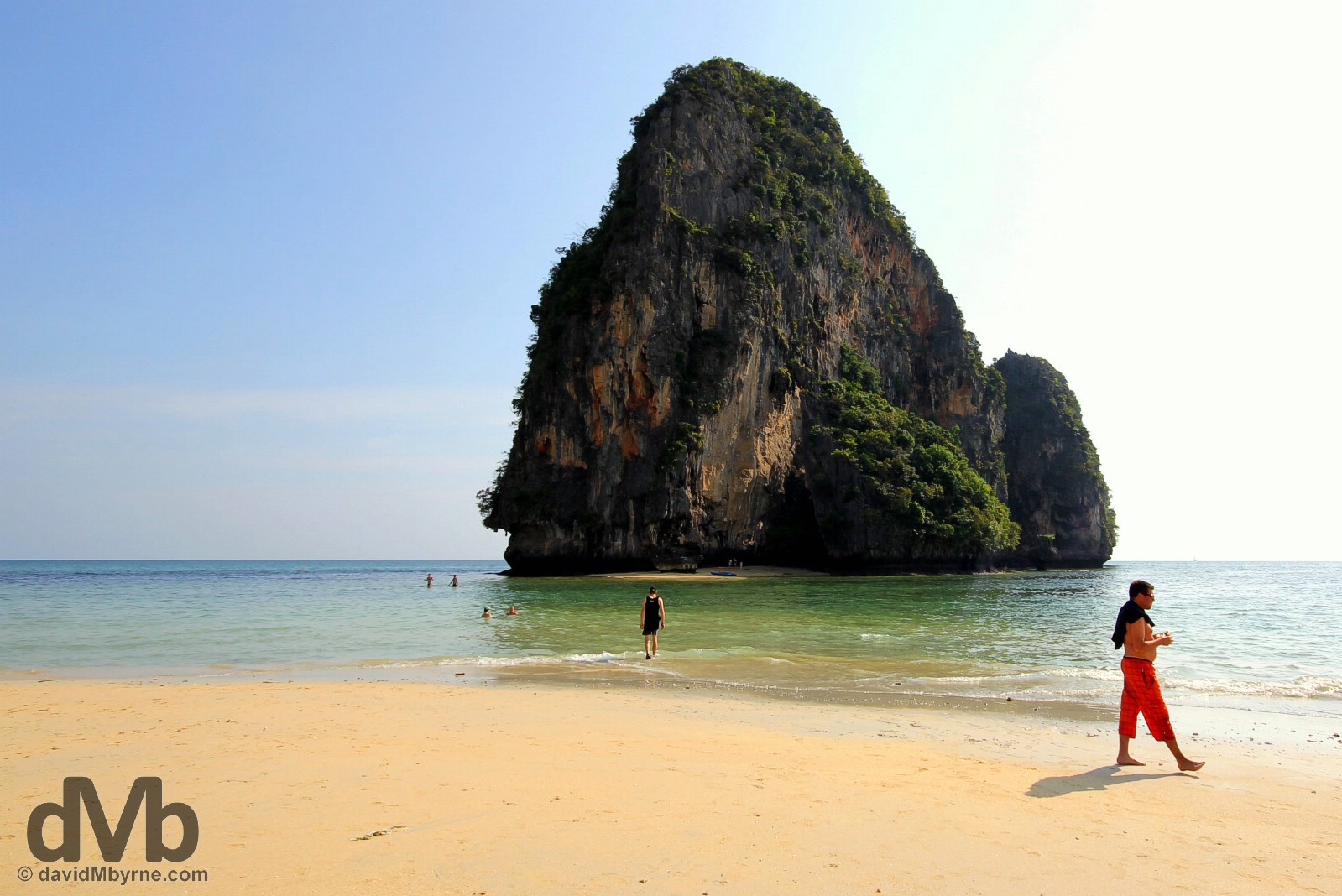 Phra Nang Beach, Krabi, Thailand. March 19, 2012.