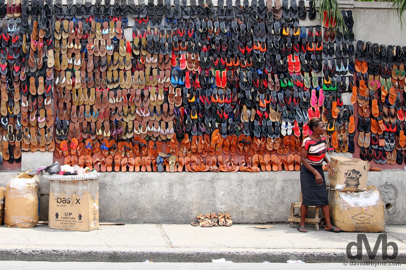 On the streets of Port-Au-Prince, Haiti. May 17, 2015. 