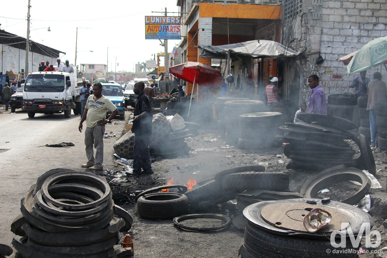 On the streets of Port-Au-Prince, Haiti. May 17, 2015.
