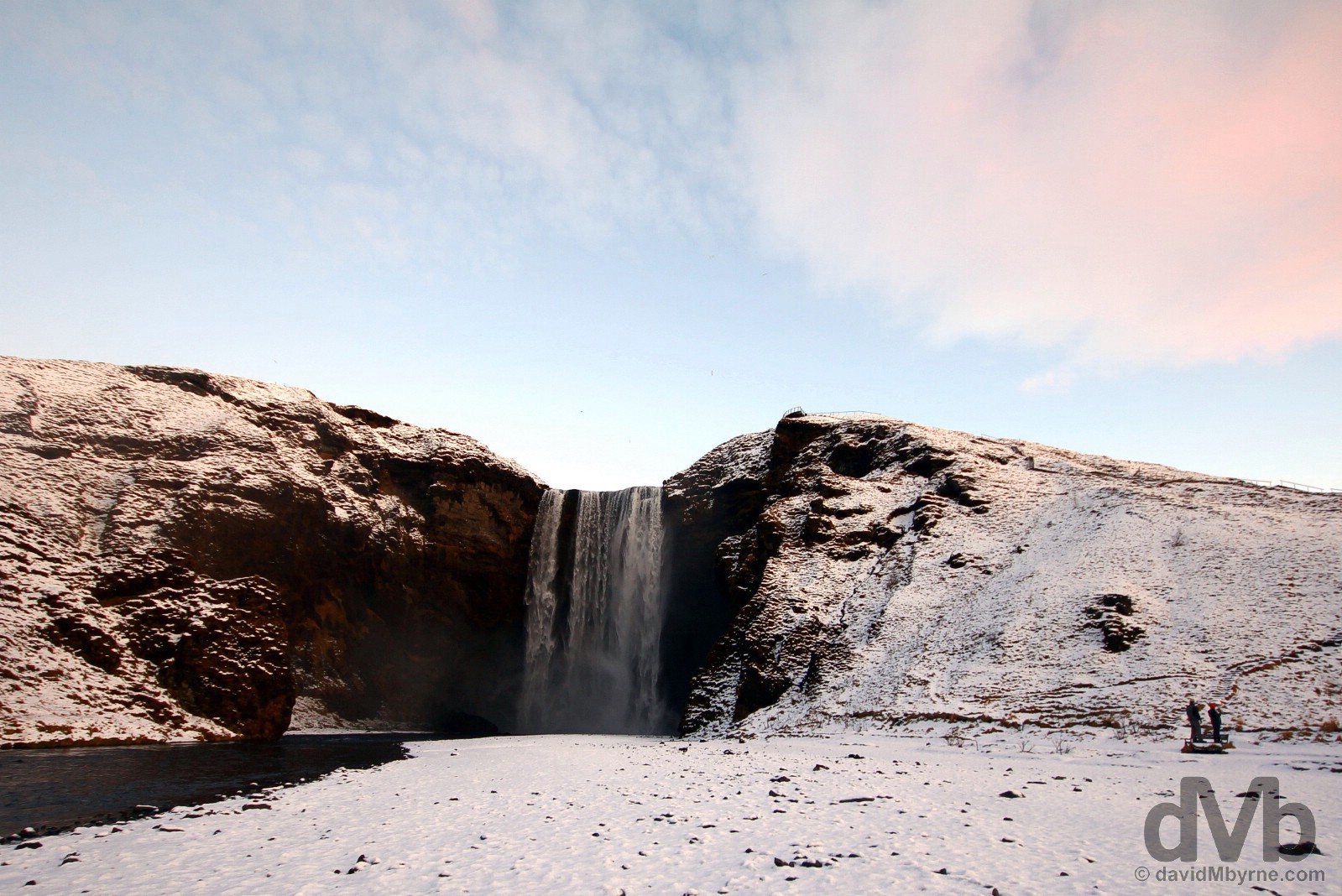 Skógafoss Waterfall, southern Iceland. December 5, 2012.
