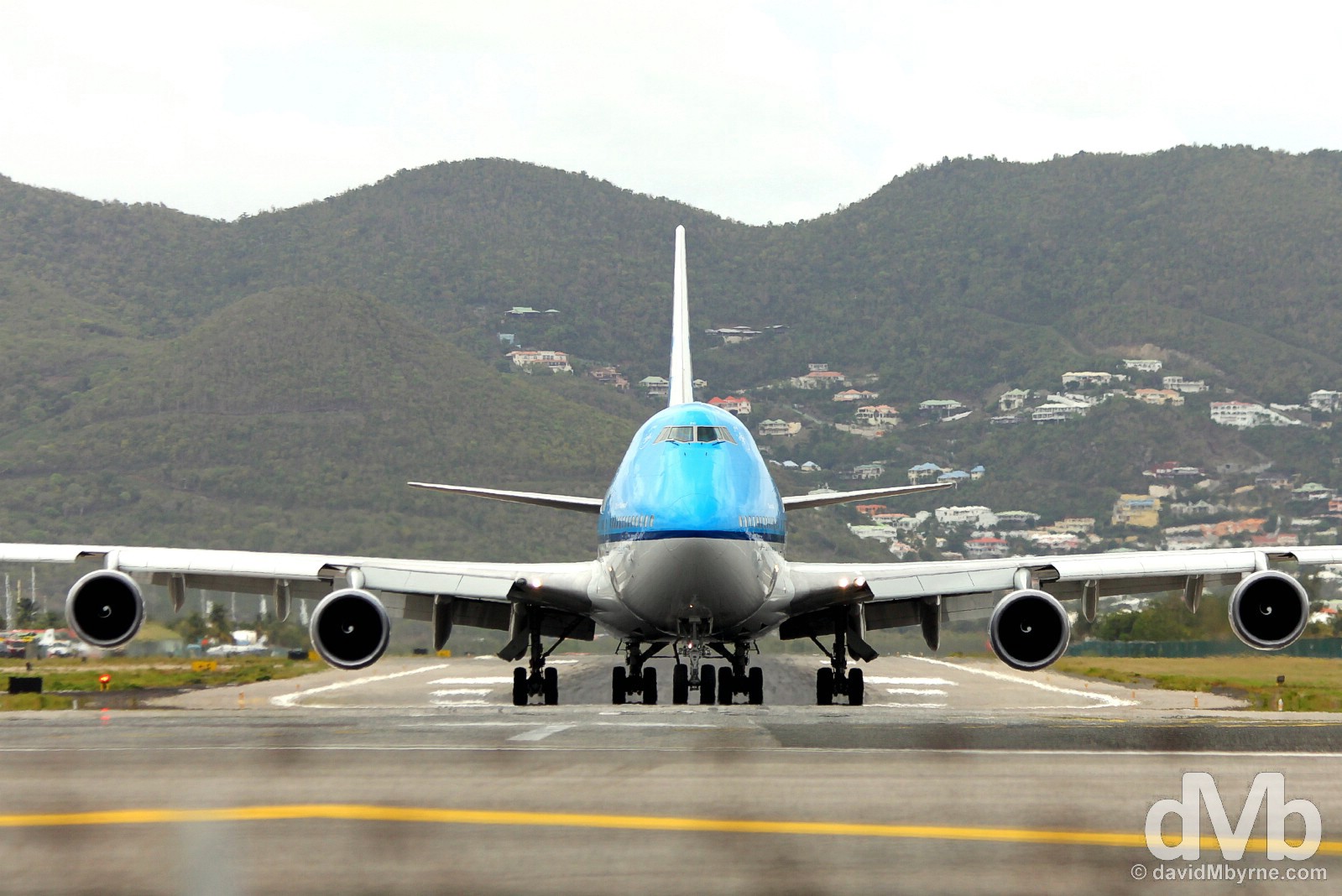 Taxiing for take-off at Juliana Airport, Sint Maarten, Lesser Antilles. June 9, 2015.