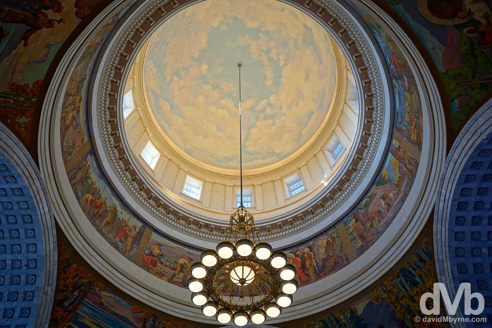 The dome of the Utah State Capitol Building in Salt Lake City, Utah. September 6, 2016.
