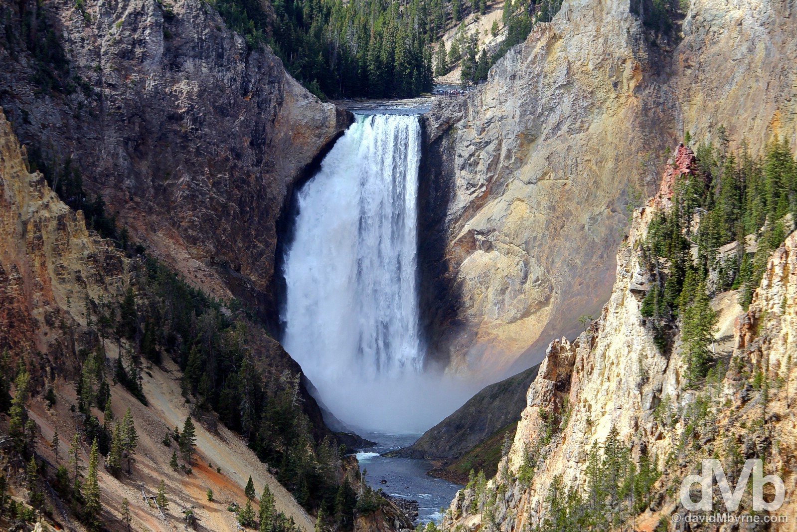 Lower Falls of the Grand Canyon of the Yellowstone River, Yellowstone National Park, Wyoming, USA. September 5, 2016.