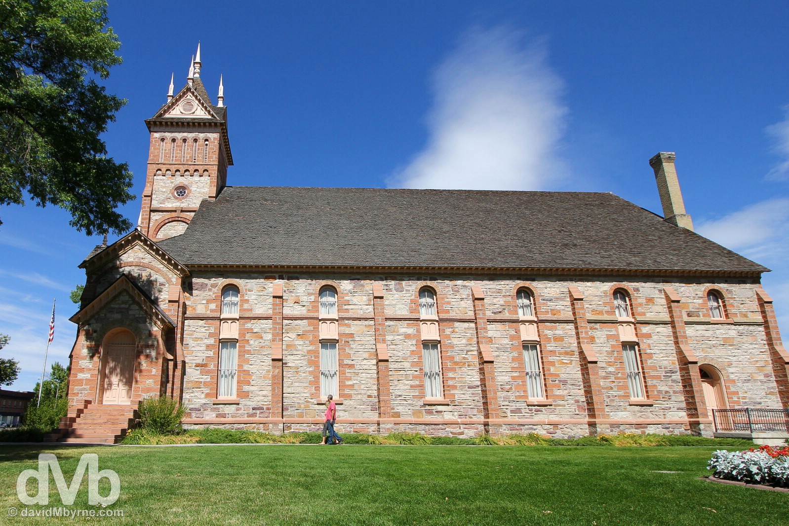 The Romanesque 1880s Tabernacle in Paris, Idaho, USA. September 6, 2016. 