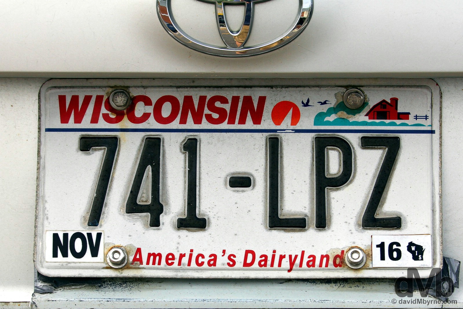 Plate, Madison, Wisconsin, USA. August 28, 2016.