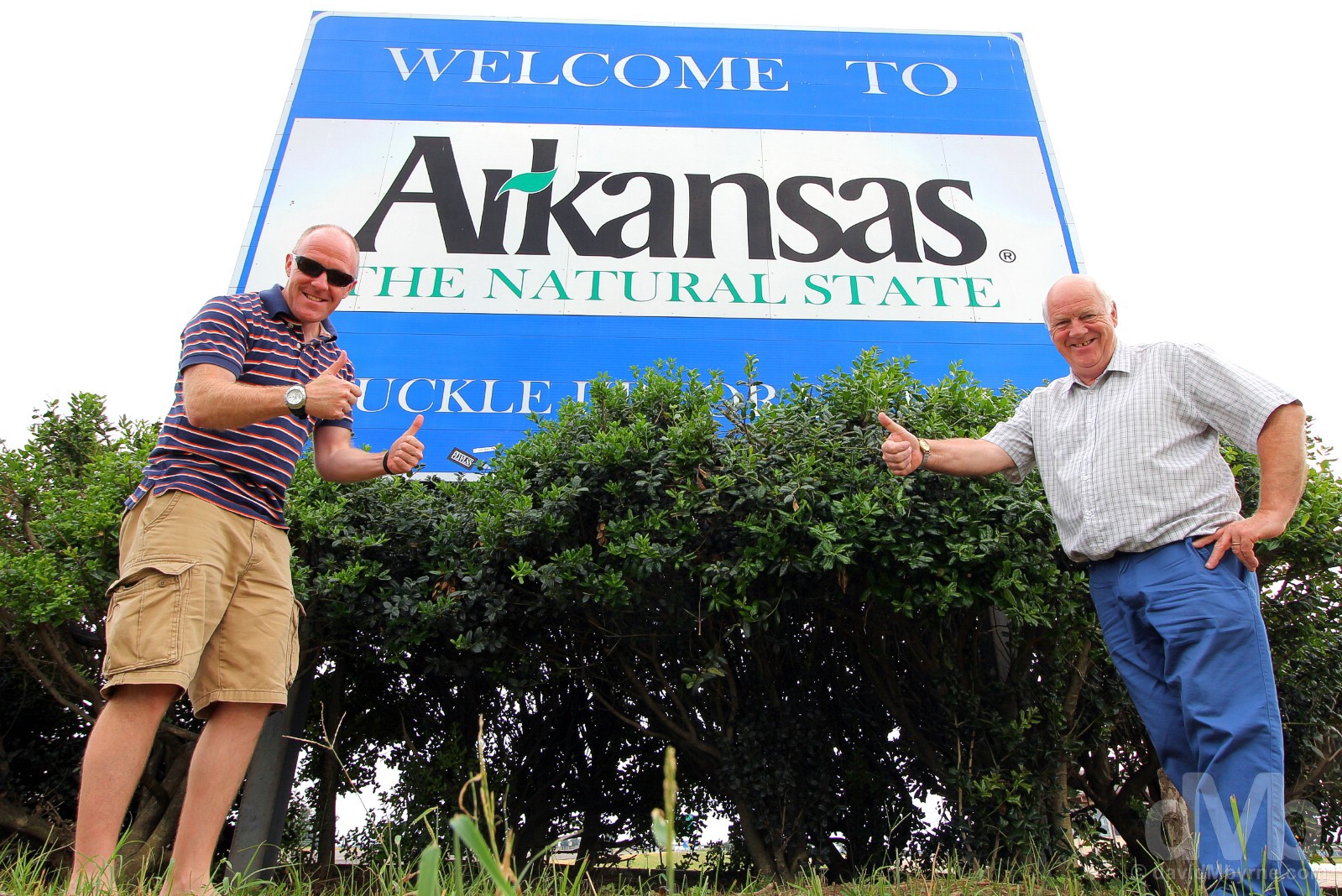 Welcome to Arkansas. At the Missouri-Arkansas state line, Interstate 55. September 18, 2016. 