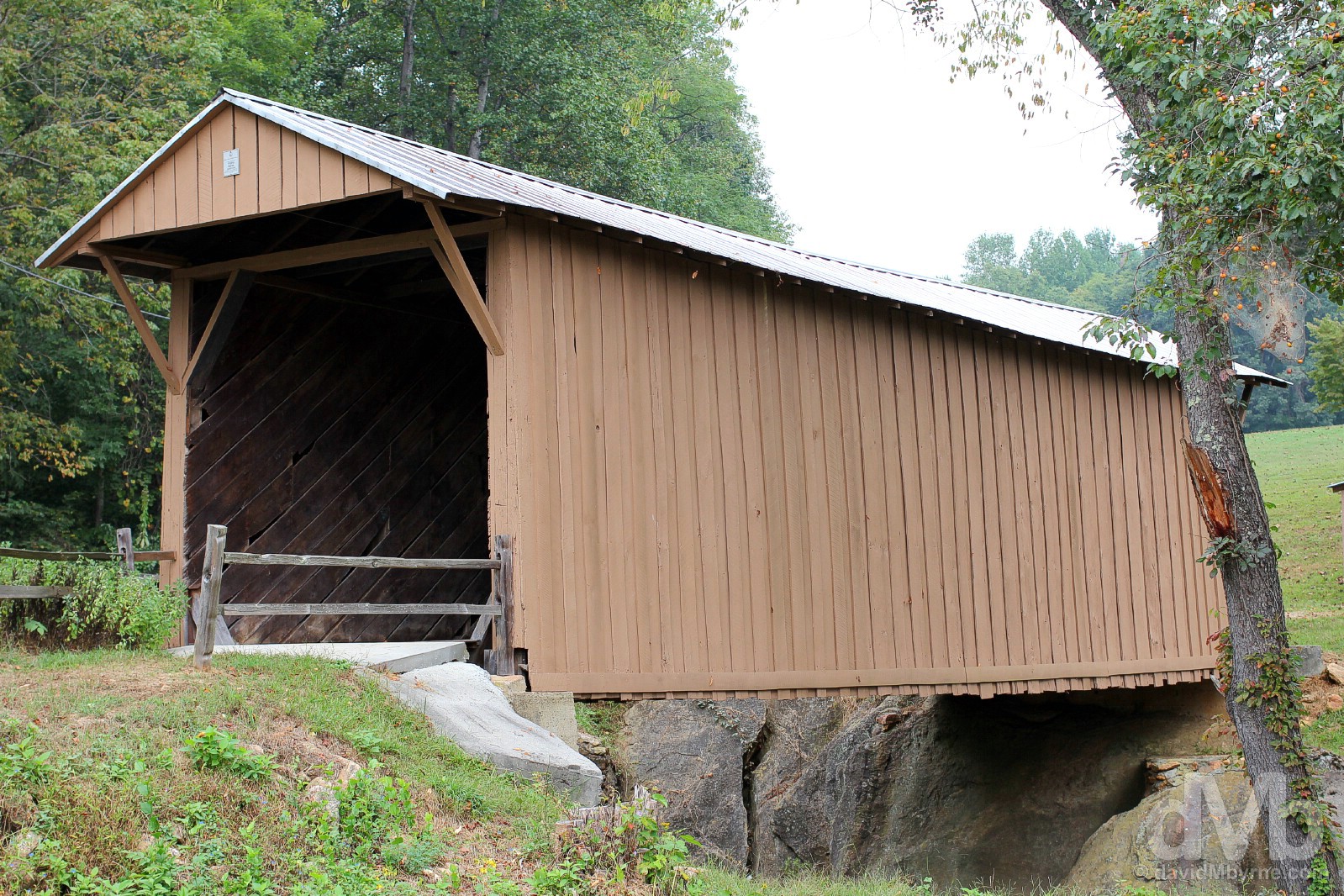 Jacks Creek Covered Bridge, Patrick County, Virginia, USA. September 25, 2016.
