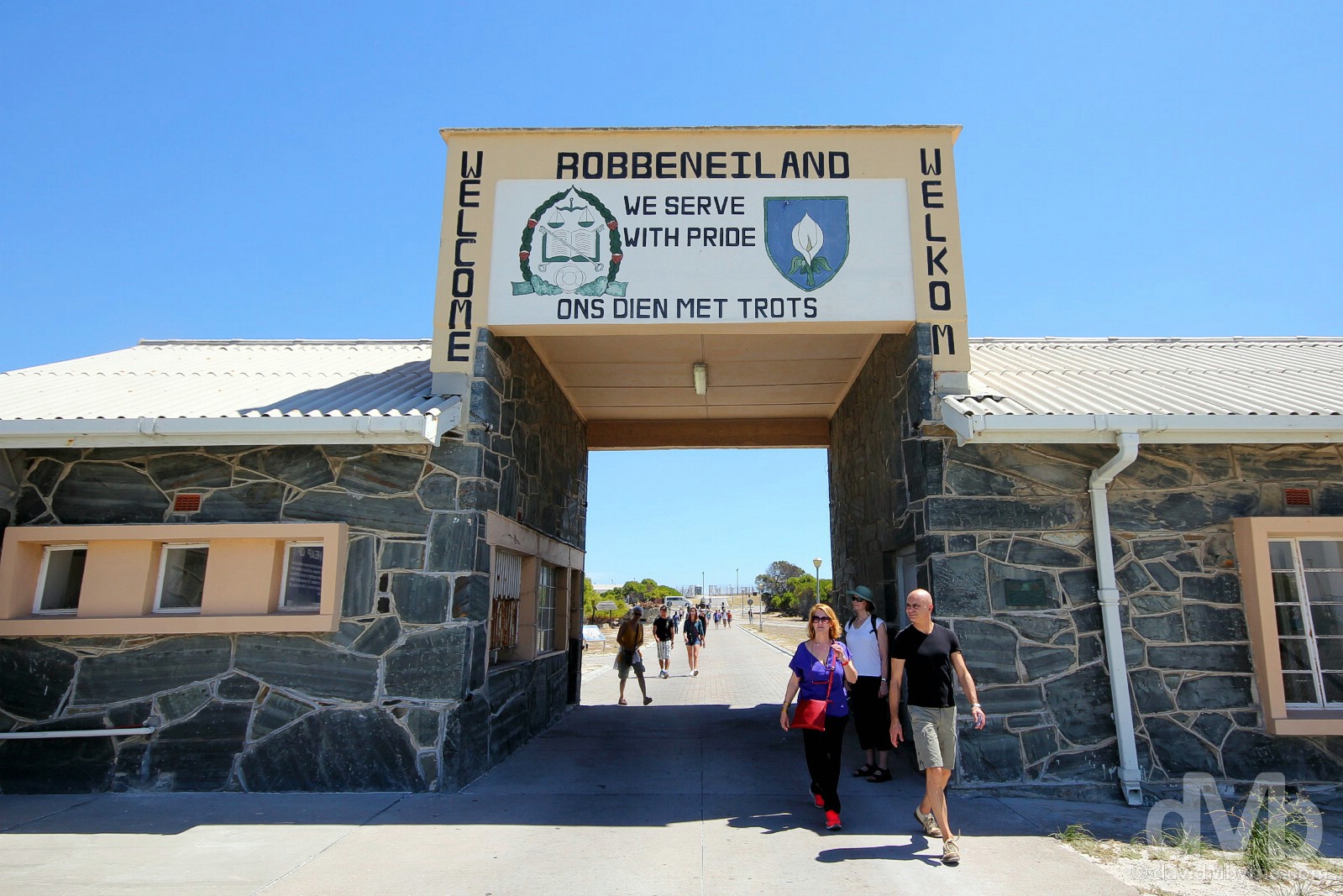 The entrance to Robben Island, Table Bay, Western Cape, South Africa. February 22, 2017.