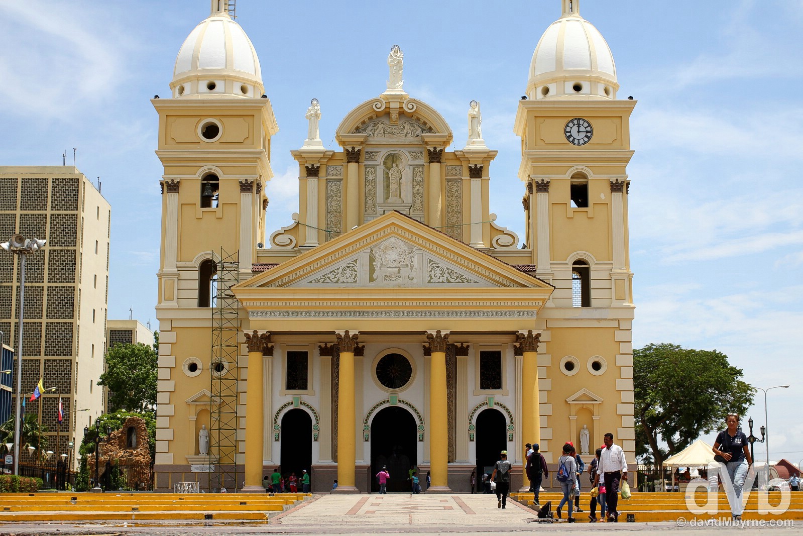 Cathedral Lea Bermudez, Plaza Baralt, Maracaibo, Venezuela. June 22, 2015. 