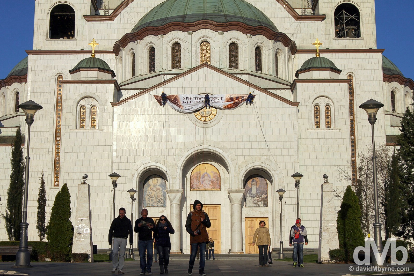 The Church of Saint Sava in Belgrade Serbia. April 3, 2015.