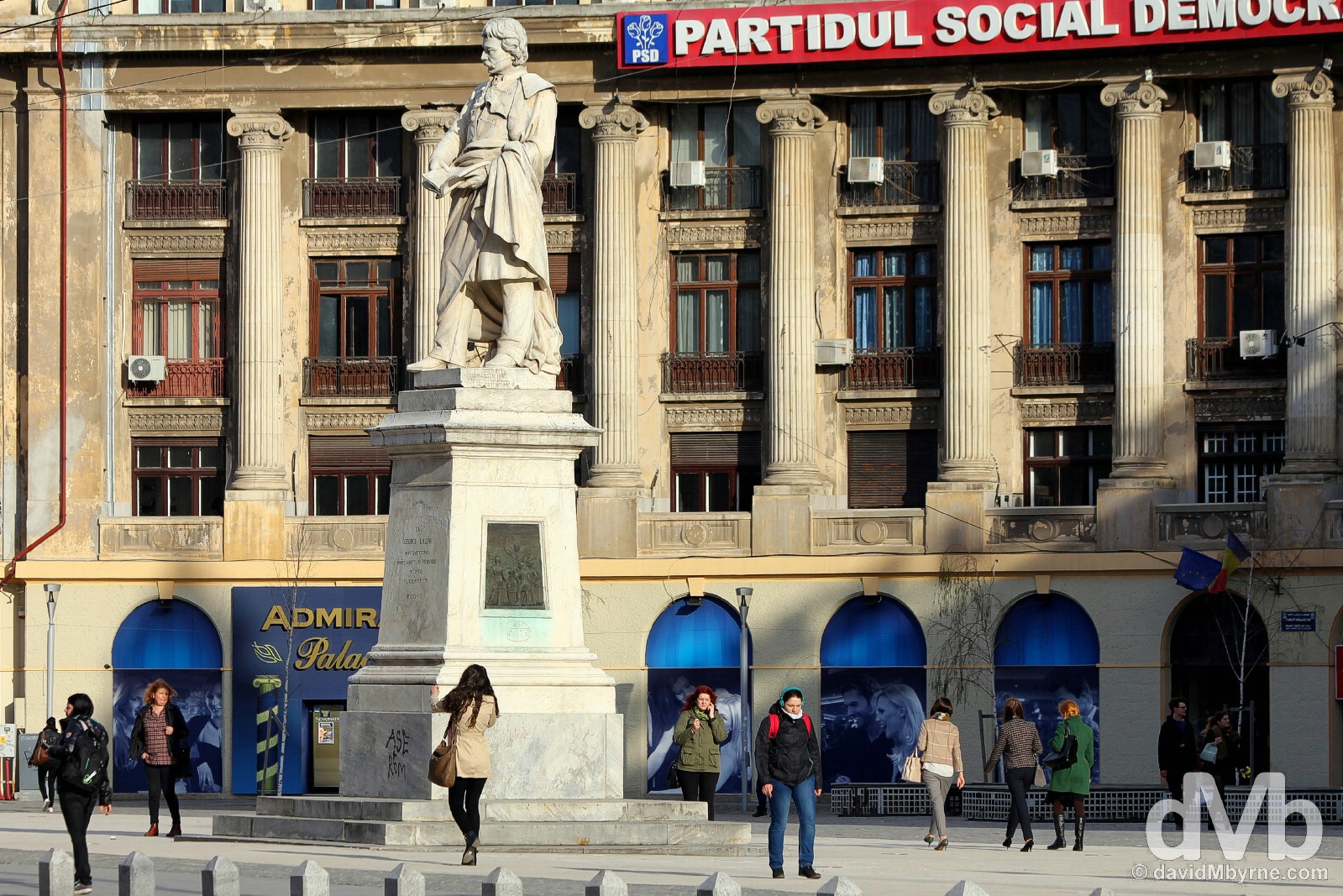 Piata Universitatii (University Square), Bucharest, Romania. April 1, 2015.
