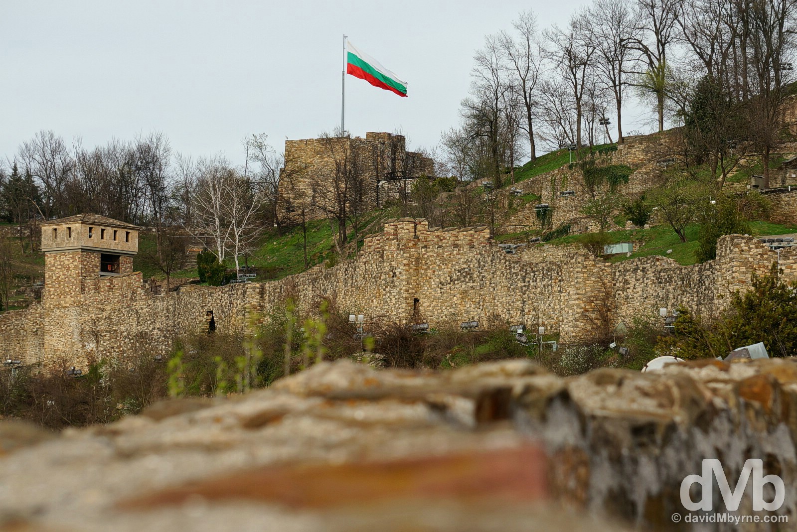 Tsarevets Fortress, Veliko Tarnovo, Bulgaria. March 30, 2015.