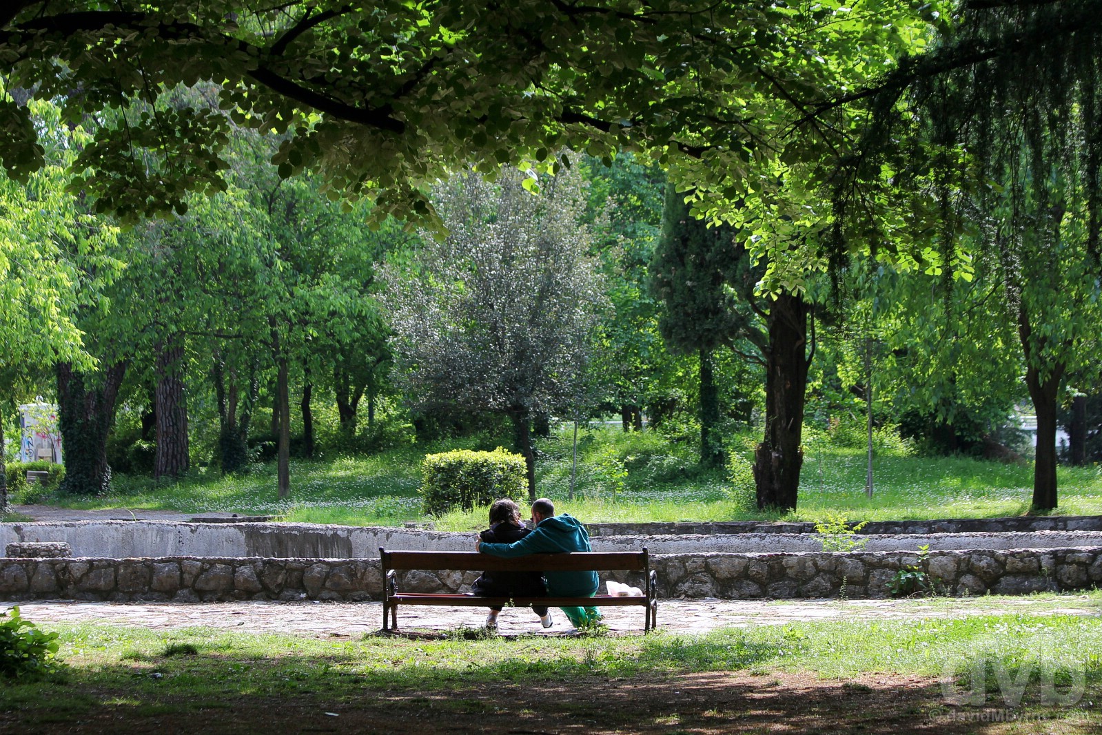 Njegosev Park, Podgorica, Montenegro. April 21, 2017.