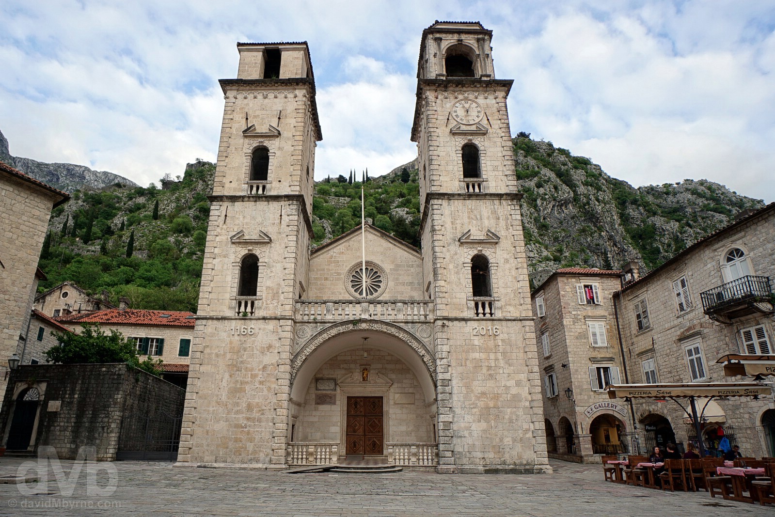 The Cathedral of St. Tryphon, Trg sv. Tripuna (St. Tryphon's Square), Stari Grad (Old Town), Kotor, Montenegro. April 19, 2017.